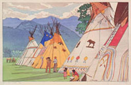 Walter J. Phillips, Indian Days, Banff (1945), National Gallery of Canada, Ottawa
