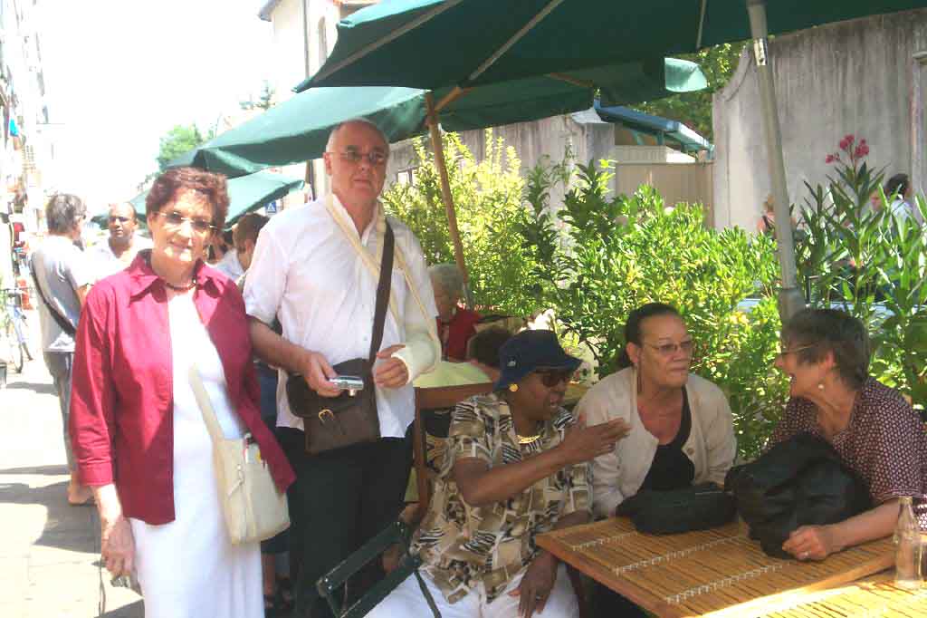 Christiane Makward, Richard Philcox, Maryse Condé, Mina Placoly et Madeleine Cottenet-Hage