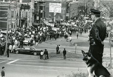 Montreal University Students March in Protest, 1969. La Presse, 21 October, 1968 